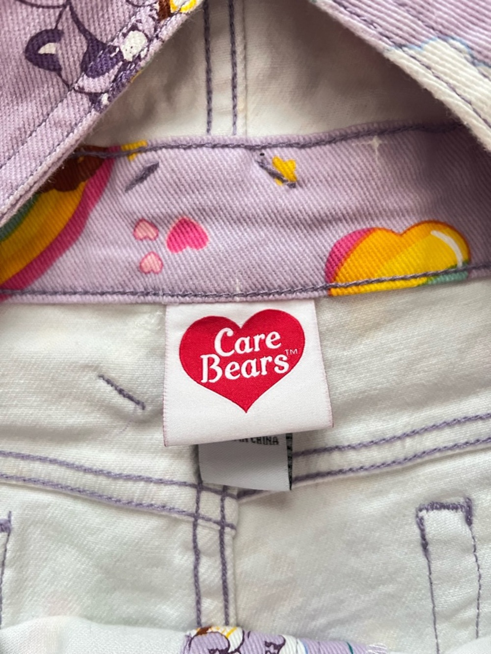 Care Bears Lavender Shortalls SZ SM - Picture 7 of 9